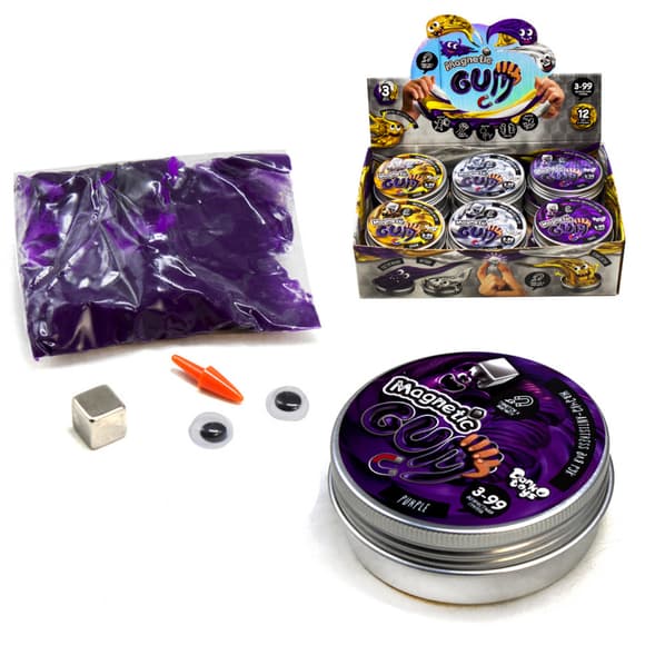 Жвачка для рук "Magnetic Gum" GUM-01 в металлической коробочке 