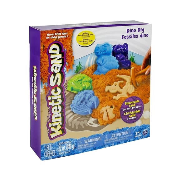 Пісок Для Дитячої Творчості - Kinetic Sand Dino (Блакитний, Коричневий)