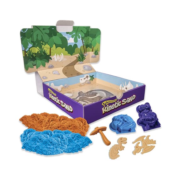 Пісок Для Дитячої Творчості - Kinetic Sand Dino (Блакитний, Коричневий)