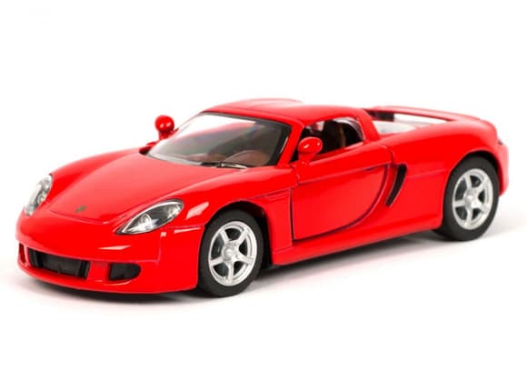 Детская модель машинки Porsche Carrera GT Kinsmart KT5081W инерционная, 1:36
