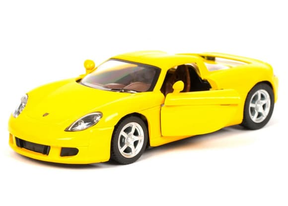 Детская модель машинки Porsche Carrera GT Kinsmart KT5081W инерционная, 1:36