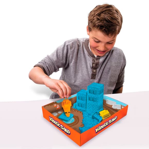 Набор Песка Для Творчества - Kinetic Sand Construction Zone (Голубой)