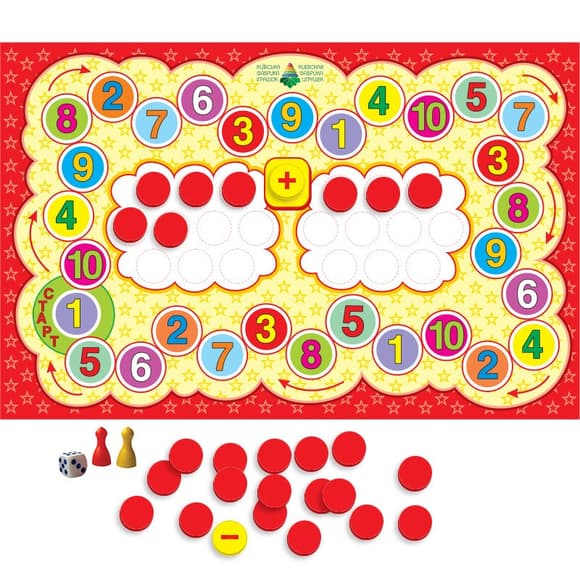 Детская настольная игра-квест  "Цифры" 84405, 10 игр в 1