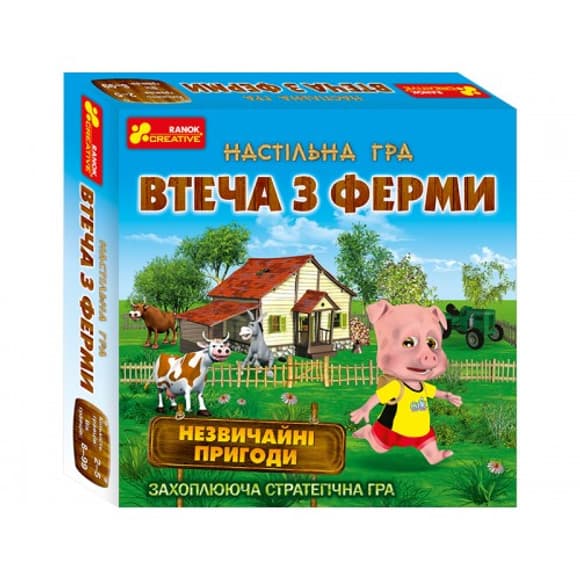 Детская настольная игра "Побег из фермы" 19120057 на укр. языке