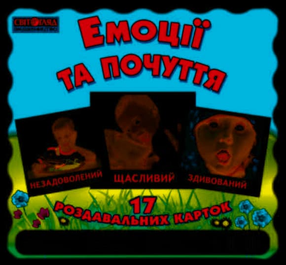Детские развивающие карточки "Эмоции и чувства" 16106012, 17 карточек в наборе 
