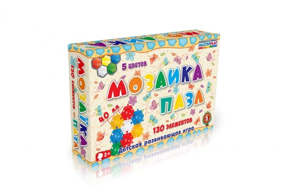Детская мозаика-пазл №5 1-146, 130 деталей ?40мм                                                                
