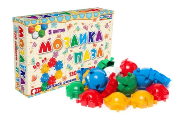 Детская мозаика-пазл №5 1-146, 130 деталей ?40мм                                                                