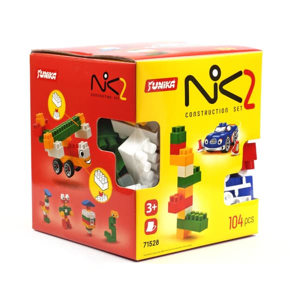 Конструктор детский "NIK-2" 71528, 104 крупных деталей                                                        