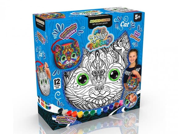 Детская сумка-раскраска "My Color Pet-Bag" CPB-01-01U-2U-3U, 3 вида