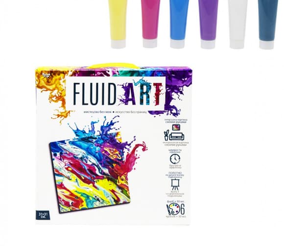 Набор креативного творчества "Fluid ART" FA-01-01-2-3-4-5, 5 видов