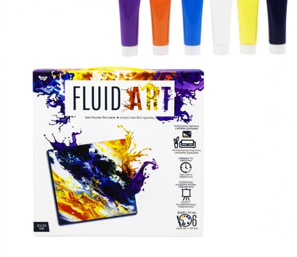 Набор креативного творчества "Fluid ART" FA-01-01-2-3-4-5, 5 видов