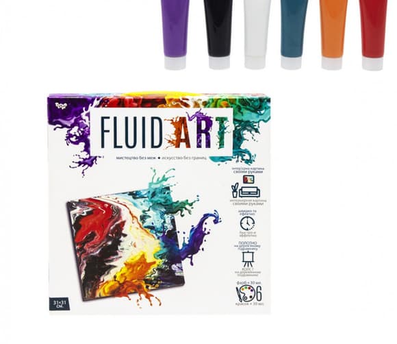 Набор креативного творчества "Fluid ART" FA-01-01-2-3-4-5, 5 видов