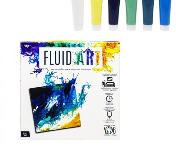 Набор креативного творчества "Fluid ART" FA-01-01-2-3-4-5, 5 видов