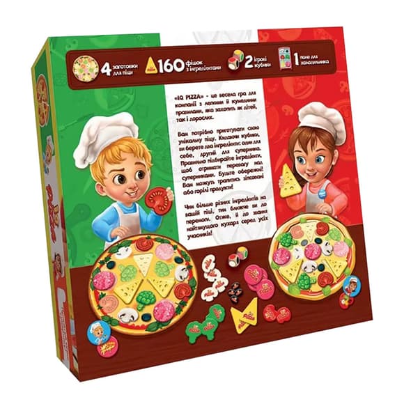 Симейная настольная игра "IQ Pizza" G-IP-01U на укр. языке