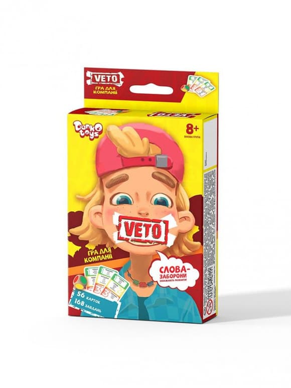 Настільна розважальна гра "VETO" VETO-02-01U На Українській