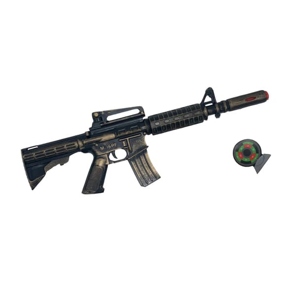 Іграшковий автомат з м'якими кулями M16 PF Golden Gun 910GG 