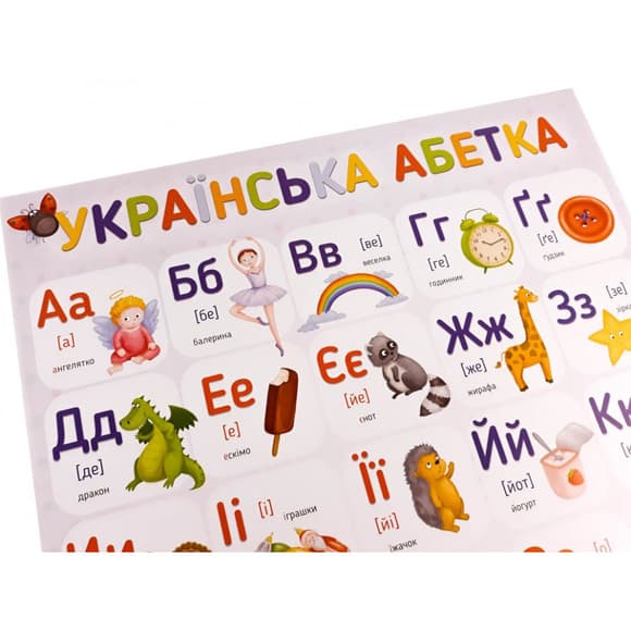 Плакат Украинский алфавит 120498