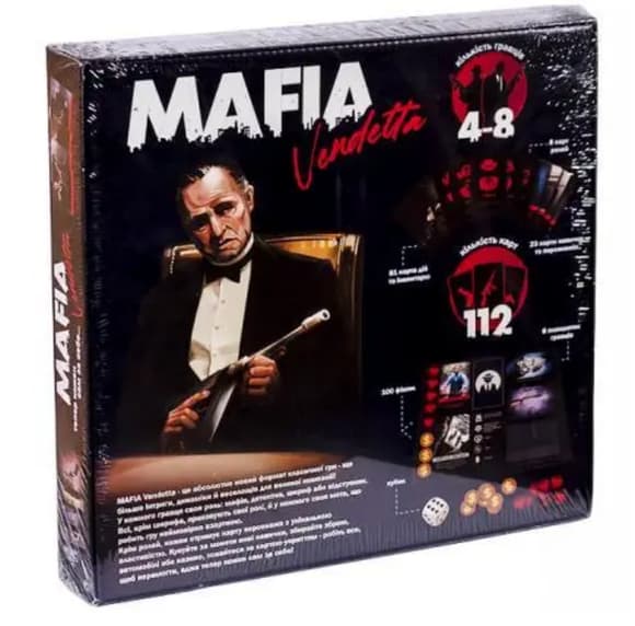 Настольная игра "MAFIA Vendetta" MAF-01-01U укр