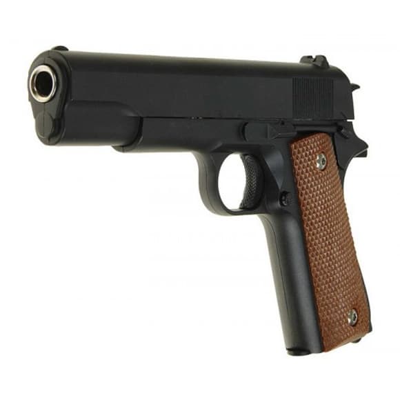 Детский пистолет на пульках "Colt M1911 Classic" Galaxy G13 металл-пластик черный