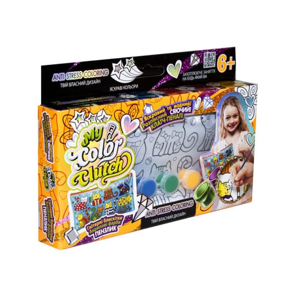 Пенал разрисовка "My color Clutch" Danko Toys  CCL-01-01U