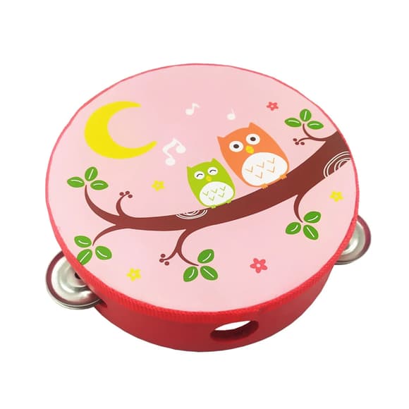 Деревянная игрушка Бубен MD 0367-19-30 диаметр 15 см