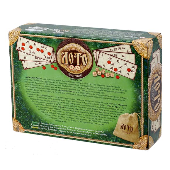 Настольная игра "Лото дорожное" Бочата DTG51U УКР
