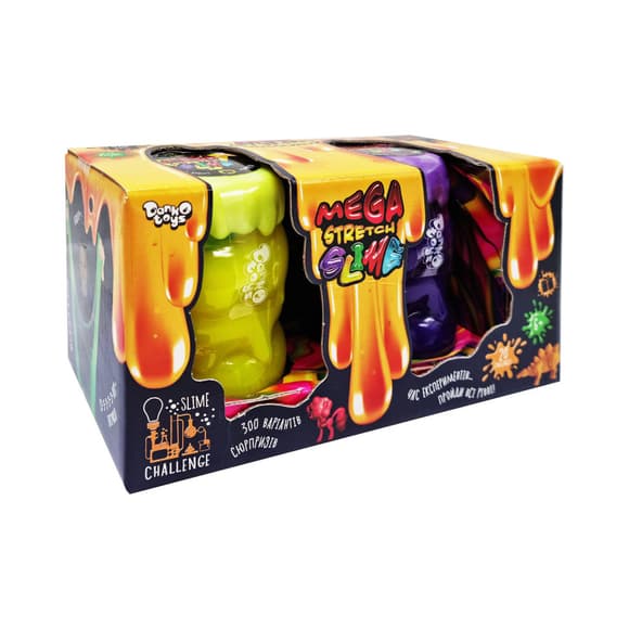 Вязкая масса "Mega Stretch Slime" SLM-11-01U 2 банки