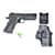Детский пистолет на пульках "Colt 1911 Rail" Galaxy G25+ металл черный с кобурой