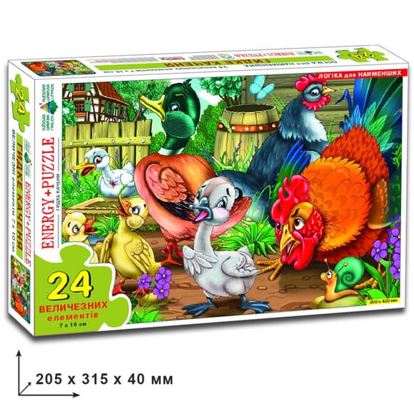 Игра-пазл "Гадкий утенок"  Упаковка: коробка 82159 24 эл
