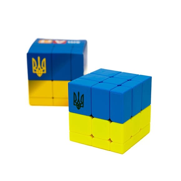 Головоломка Умный кубик  SCU333 "Флаг Украины" (Bicolor Bump Smart Cube "Ukraine")