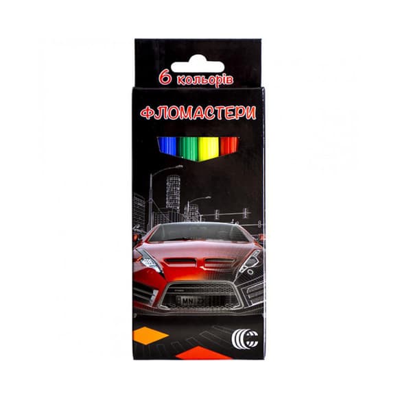 Детские Фломастеры "Картон" 950-6 6 цветов