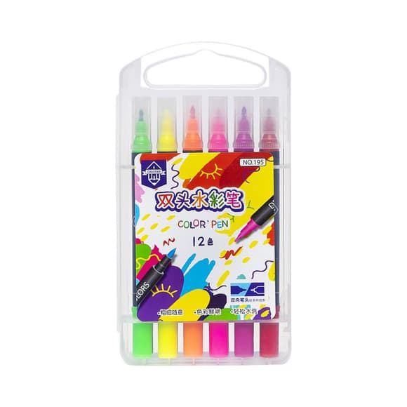 Детские Фломастеры "Двусторонний" COLOR-IT 195-12 12 цветов
