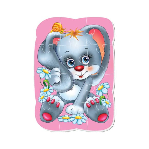 Магнитные пазлы Малыш сможет "Зайчик" Vladi toys VT3301-03 А5, Укр