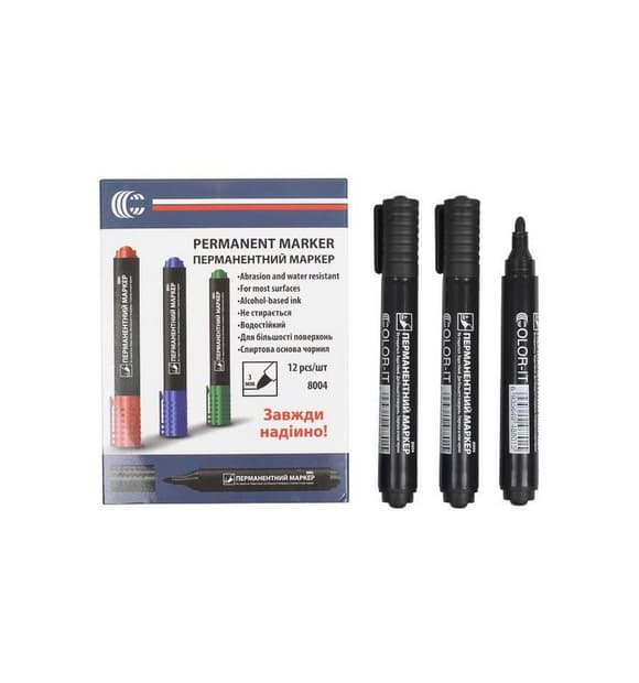 Маркер черный COLOR-IT 8004(Black) Diamont "C"