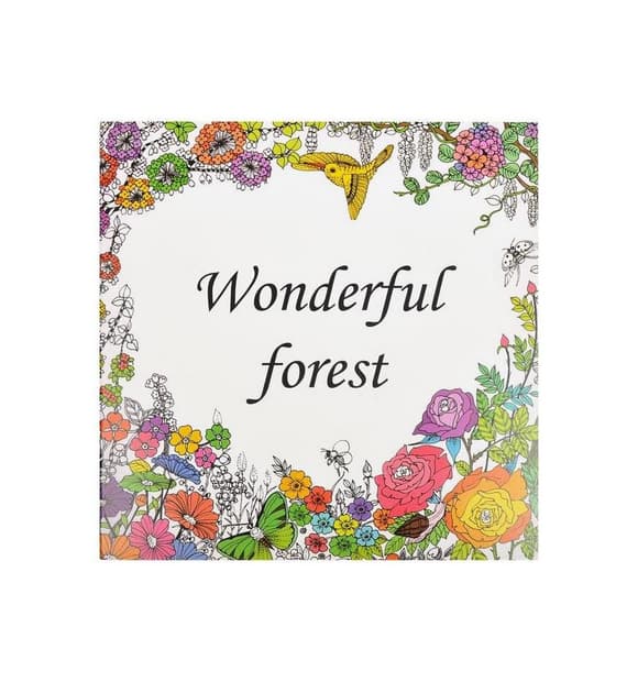 Розмальовка антистрес "Wonderful forest" COLOR-IT GDM-016, 12 аркушів