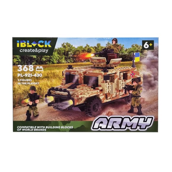 Конструктор Армия IBLOCK PL-921-430, 3 фигурки военных