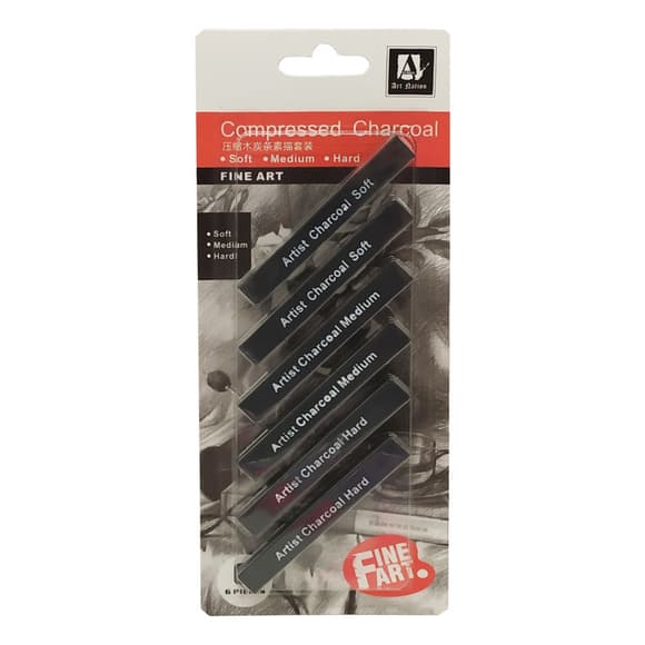 Восковые карандаши "Artist Charcoal Soft" CPC0810 черные 