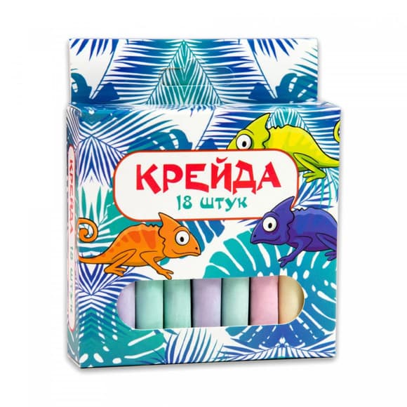 Мелки "Маленький круглый" 50107, 18 штук, разноцветные