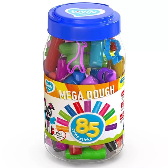 Набор для лепки с тестом Mega dough 41227, 85 стиков