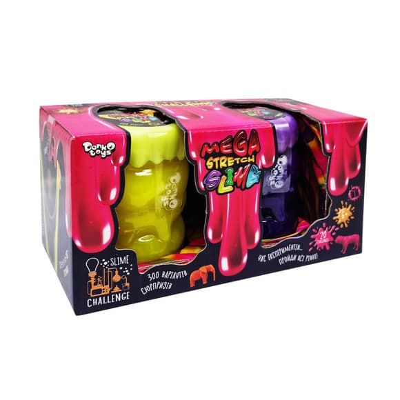Вязкая масса "Mega Stretch Slime" SLM-11-02U 2 банки