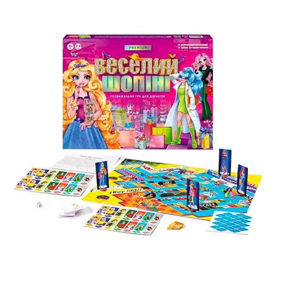 Настольная развлекательная игра "Веселый шопинг Premium" G-VS-01-01U укр