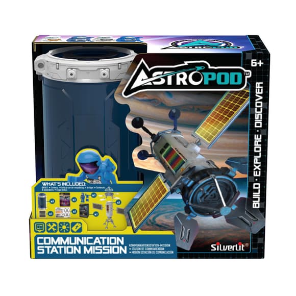 Игровой набор Миссия «Построй станцию связи» Astropod Silverlit 80333 конструктор с фигуркой