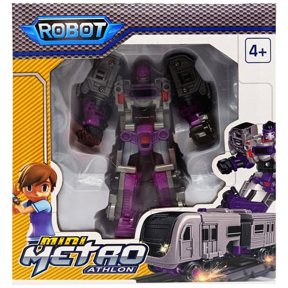 Машинка-трансформер "Tobot 2 в 1" 525-1(Blue-1) пластик