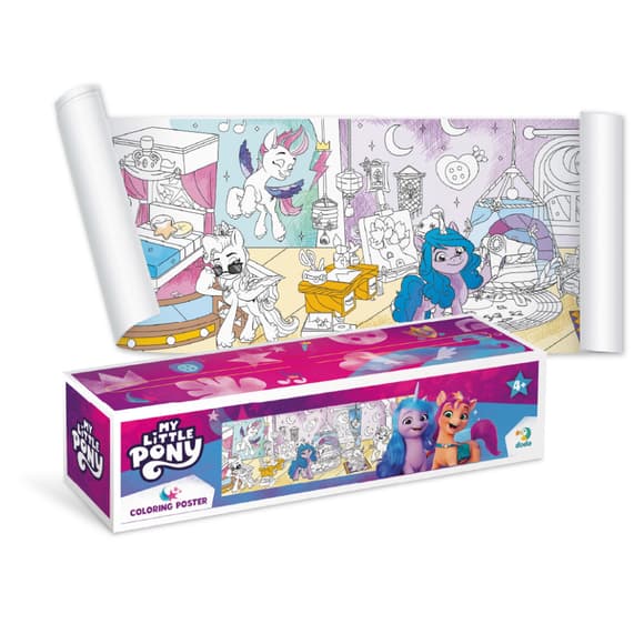 Раскраска детская My Little Pony "Стильные подружки" 200187, 70х16 см