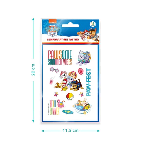 Набор детских временн ых татуировок "Paw Patrol" 200436, 4 листа