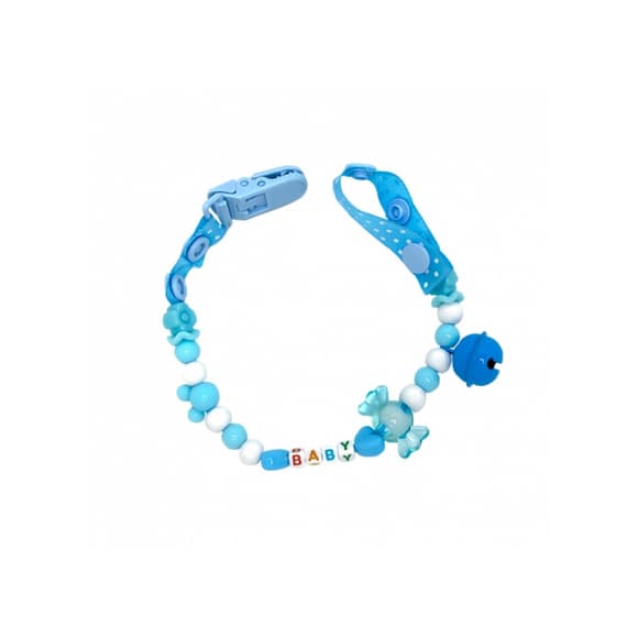 Цепочка для пустышки MGZ-0500(Blue) с колокольчиком