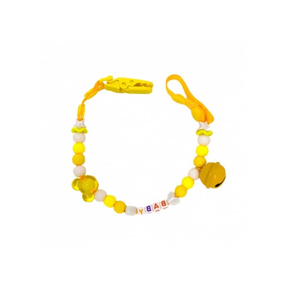 Цепочка для пустышки MGZ-0500(Yellow) с колокольчиком