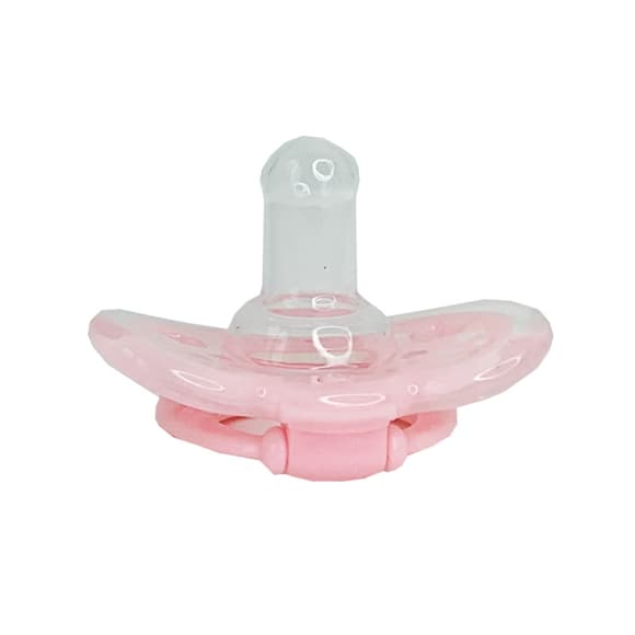 Детская пустышка силиконовая MGZ-0517(Pink) круглая