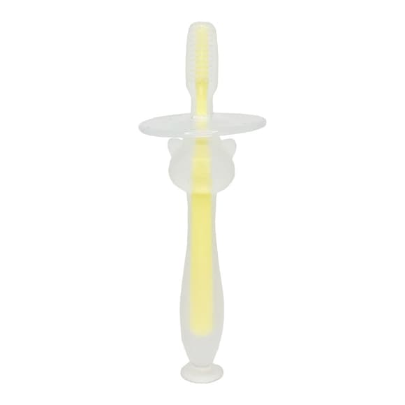 Силиконовая зубная щетка Mumlove MGZ-0707(Yellow) с ограничителем