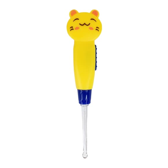 Ушной фонарик для детей MGZ-0708(Yellow Cat) со сменными насадками